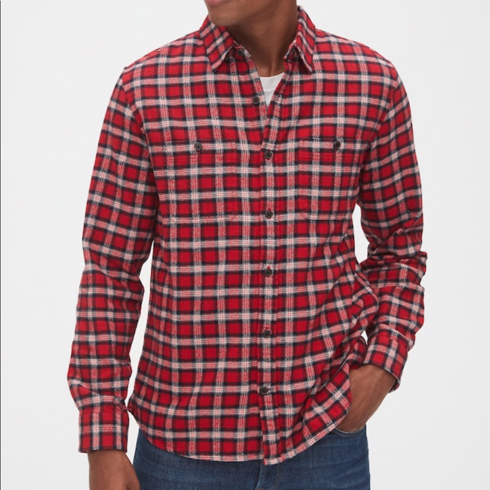 Men’s flannel work shirt